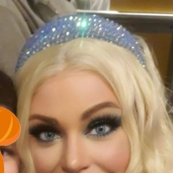 Blue Rhinestone Headband - Picture 4 of 4